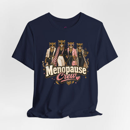 Menopause crew leopard T-shirt