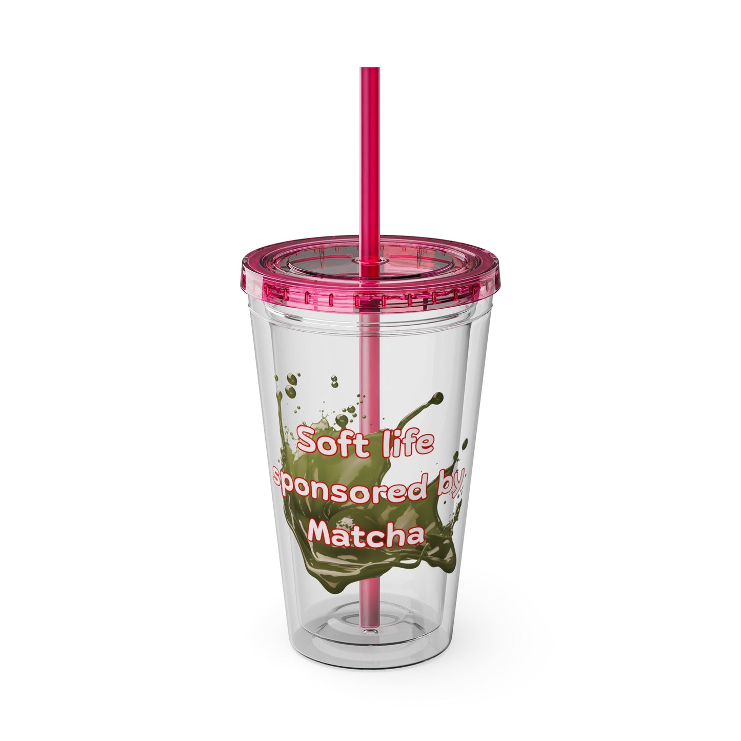 Soft life sponsored by Matcha Clear Insulated Cup