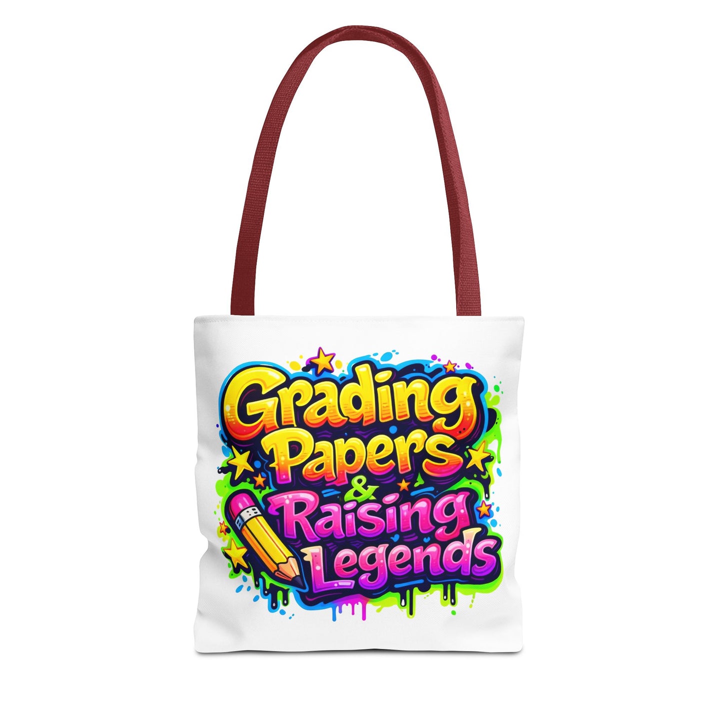 Grading papers & raising legends Tote Bag