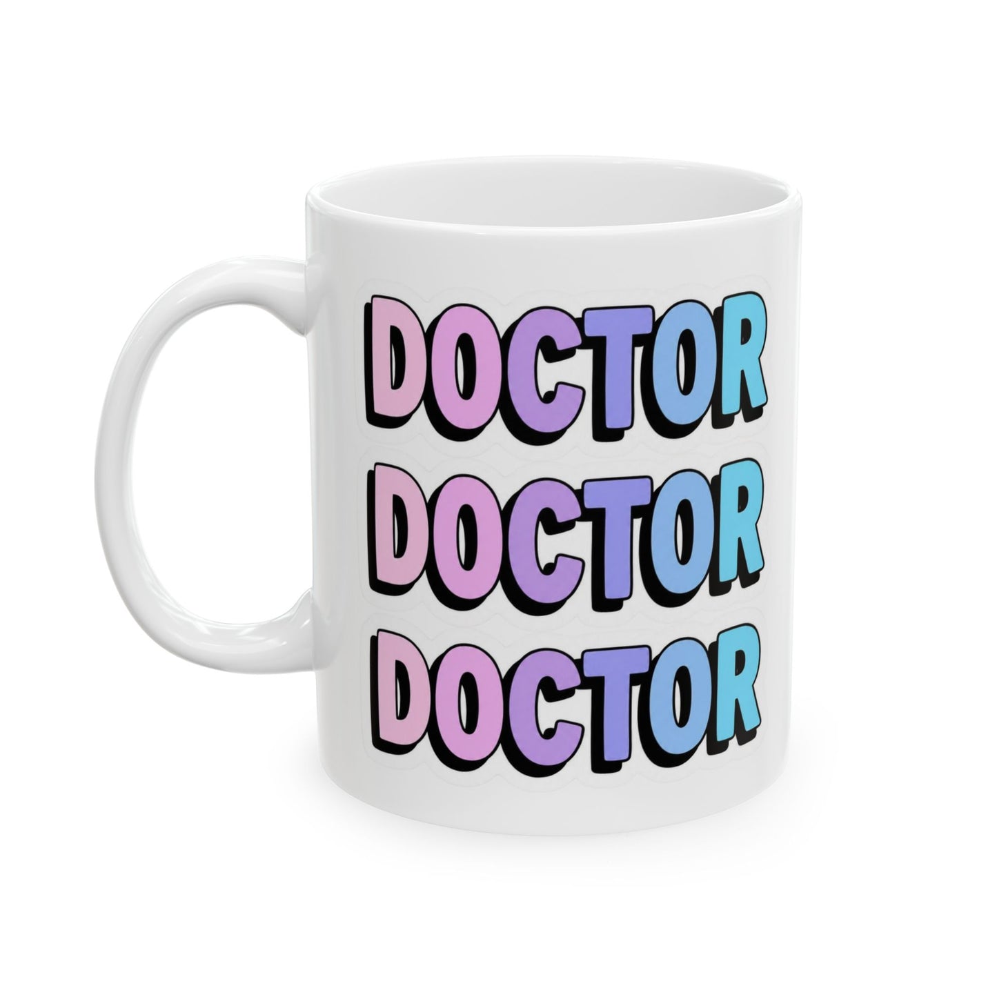 DOCTOR faux sticker Mug