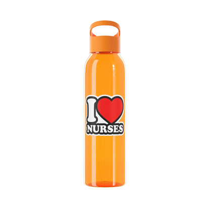 I love nurses faux sticker Water Bottle