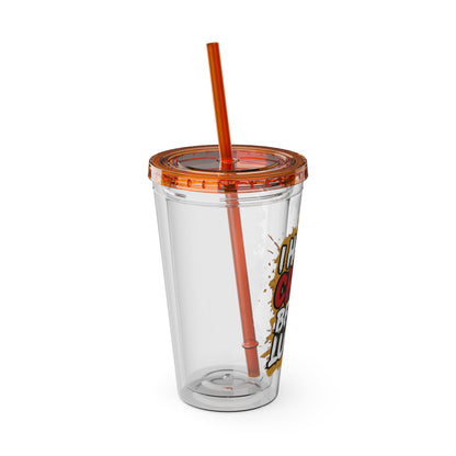 I handle chaos before lunch Clear Insulated Cup