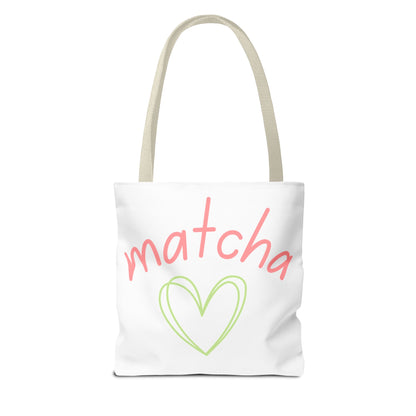 Matcha Heart Tote Bag