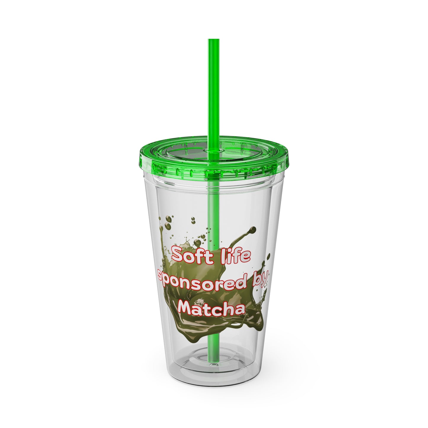Soft life sponsored by Matcha Clear Insulated Cup