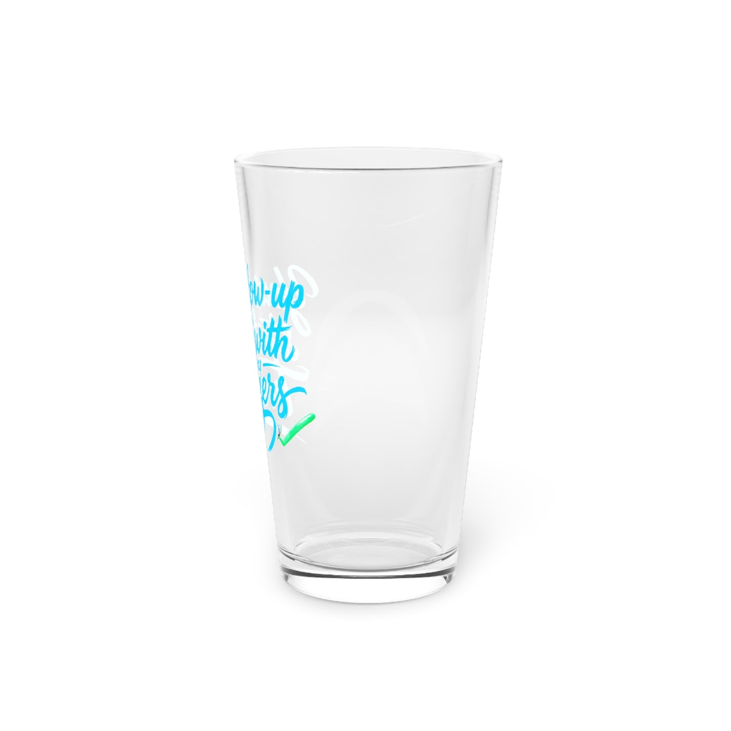 Your glow up starts with my tweezers Beer Glass