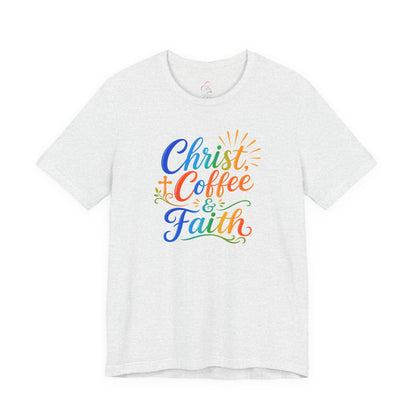 Christ, coffee and faith T-shirt