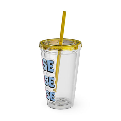 NURSE faux sticker Clear Insulated Cup