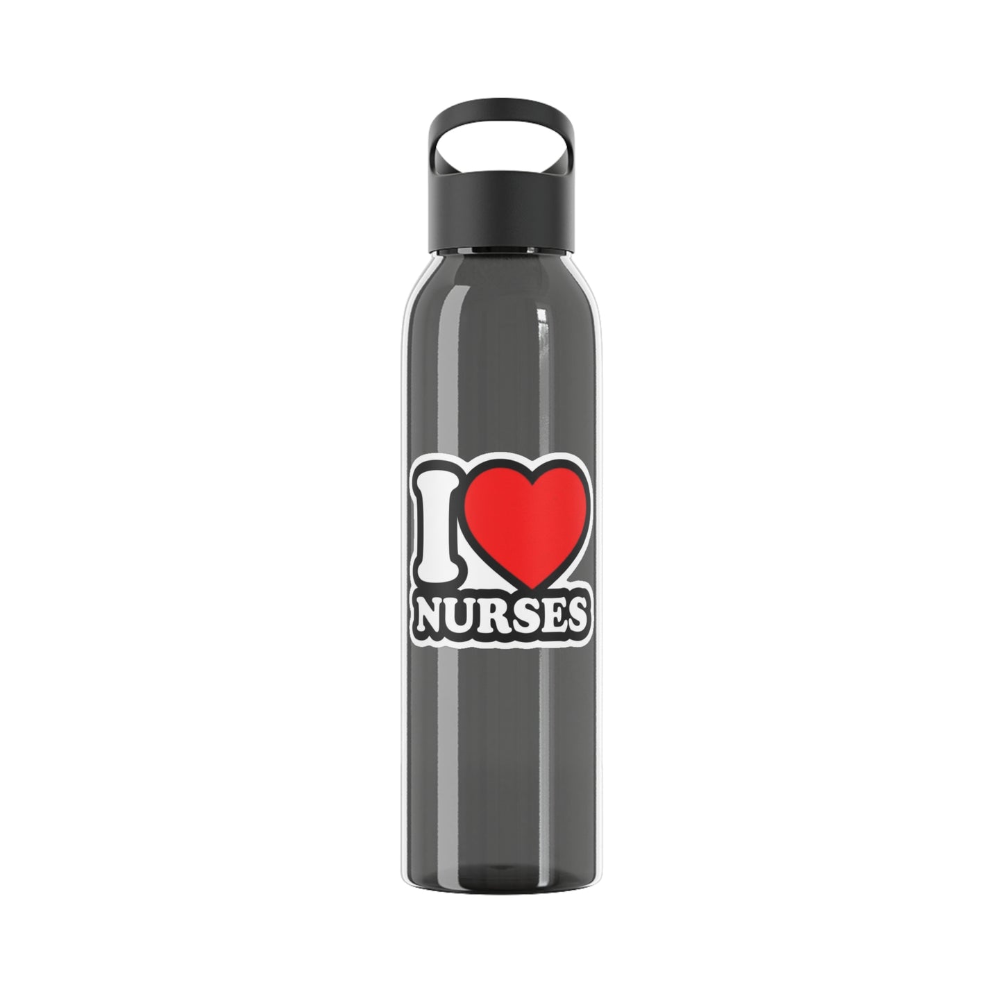 I love nurses faux sticker Water Bottle