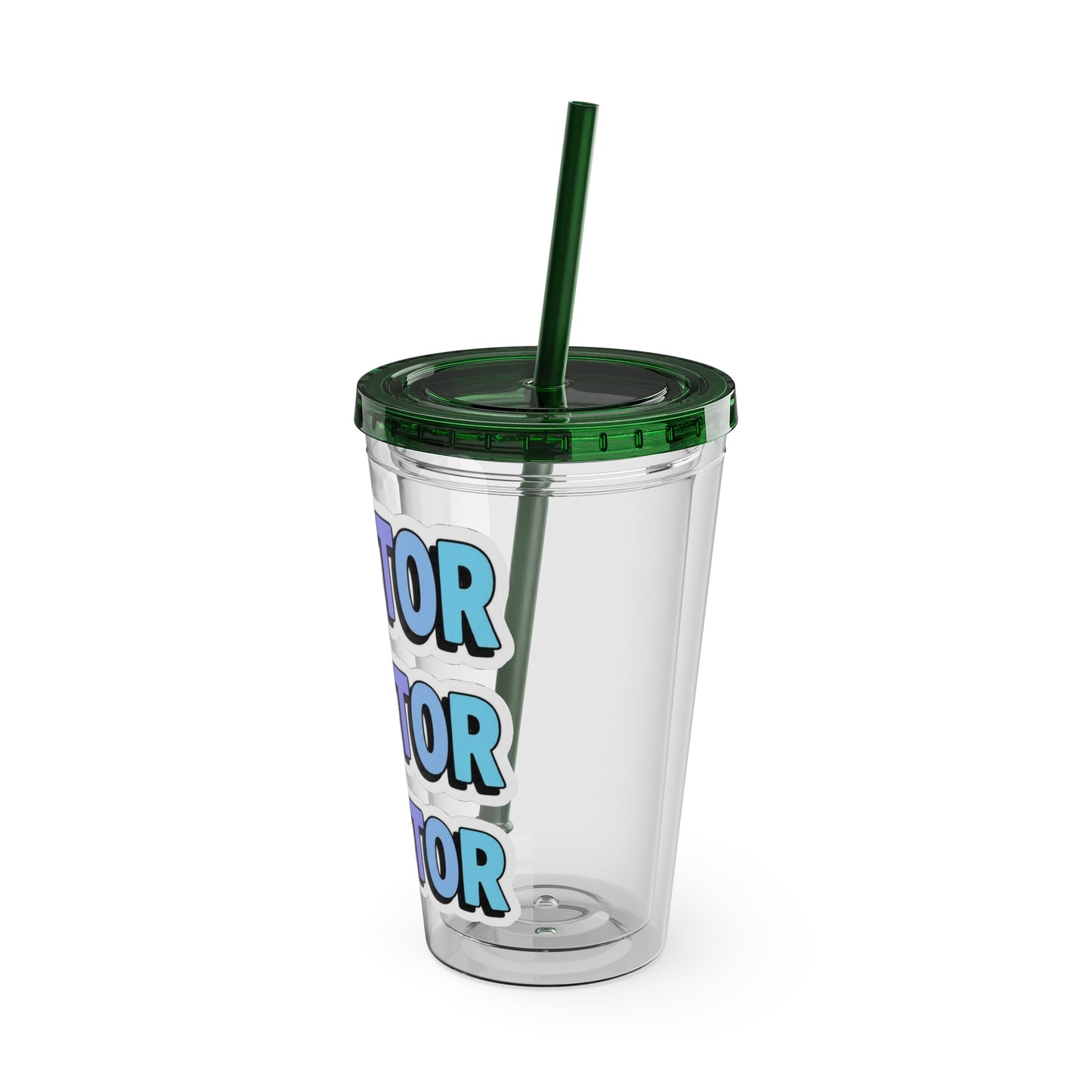 DOCTOR faux sticker Clear Insulated Cup