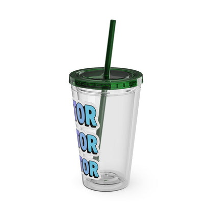 DOCTOR faux sticker Clear Insulated Cup