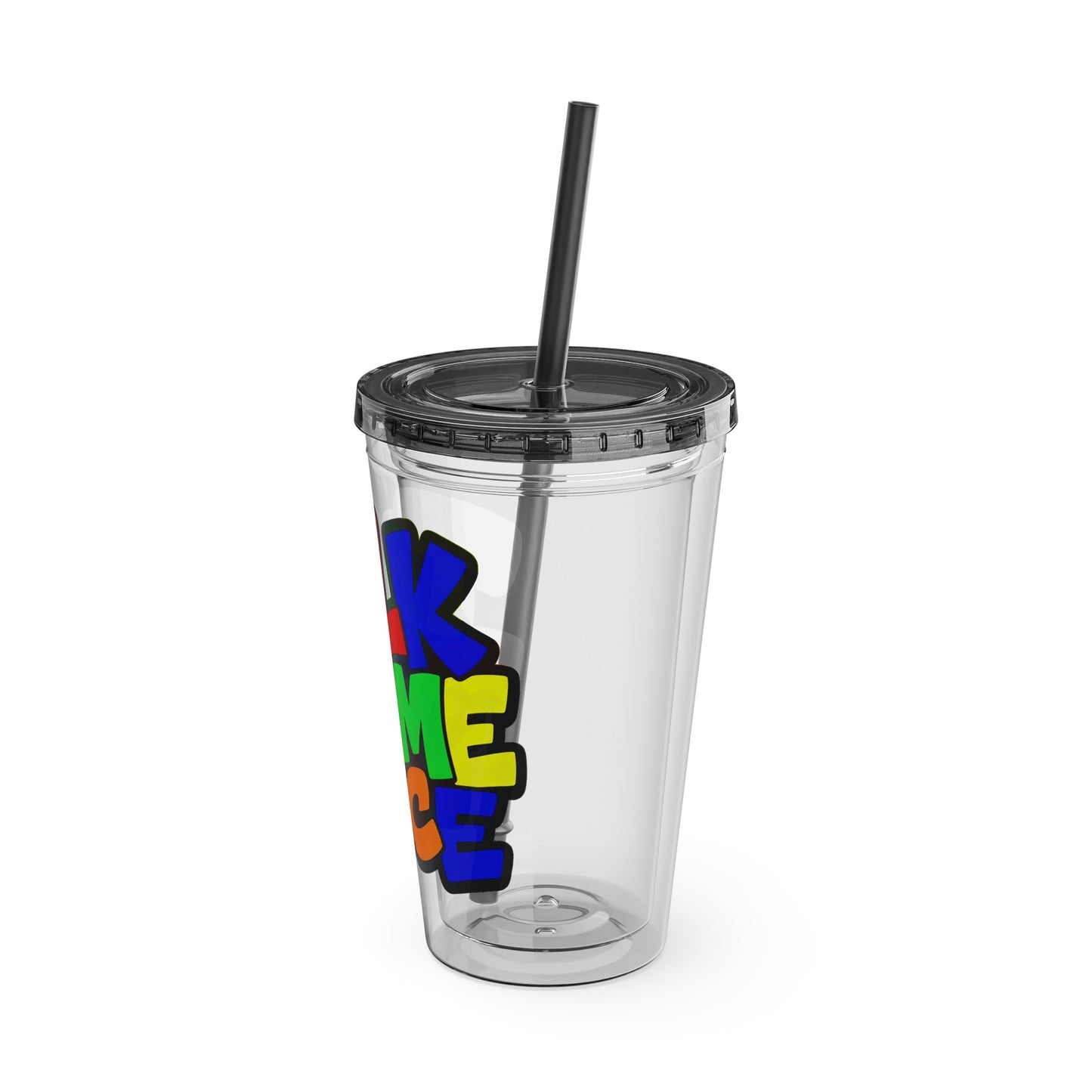 Talk to me nice Clear Insulated Cup