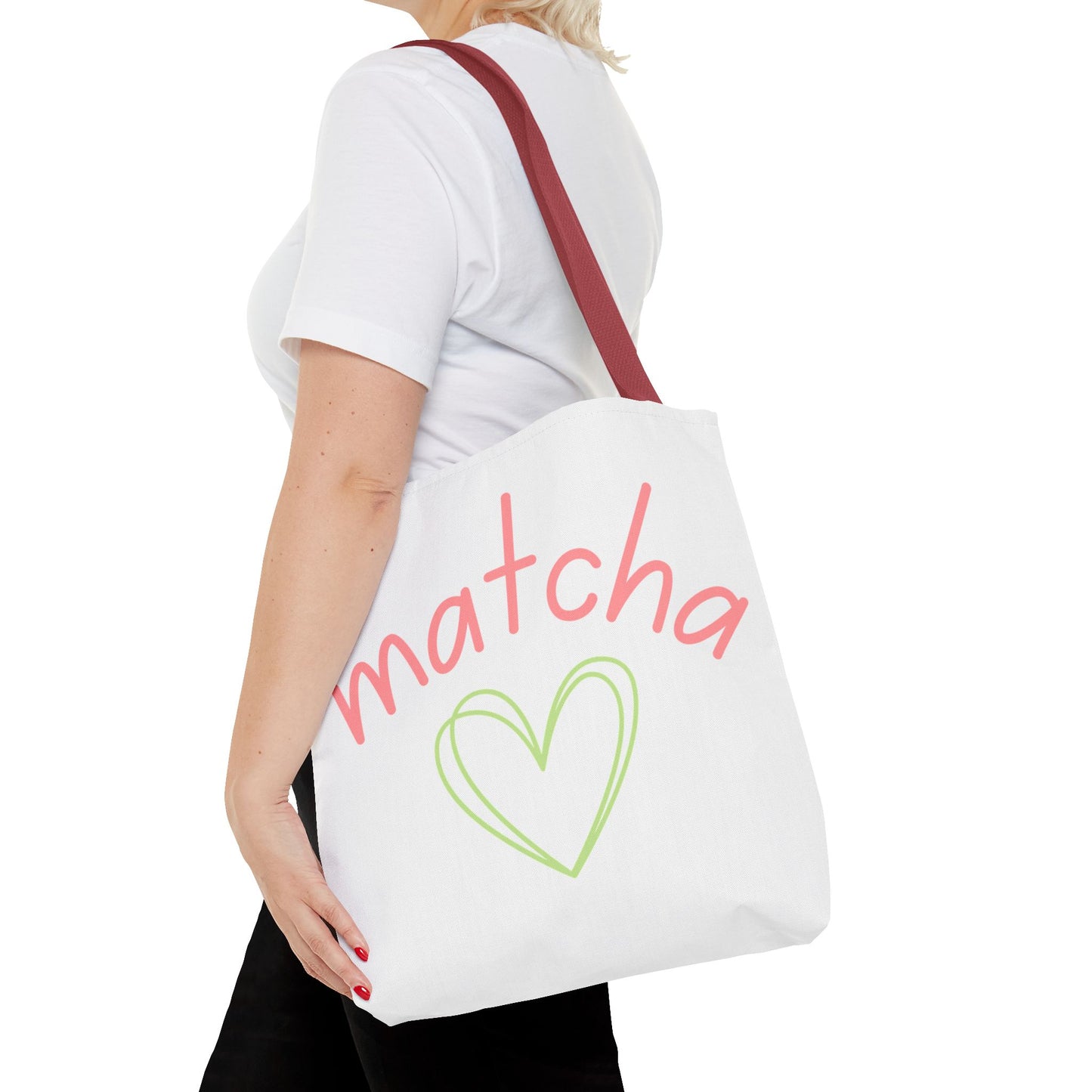 Matcha Heart Tote Bag
