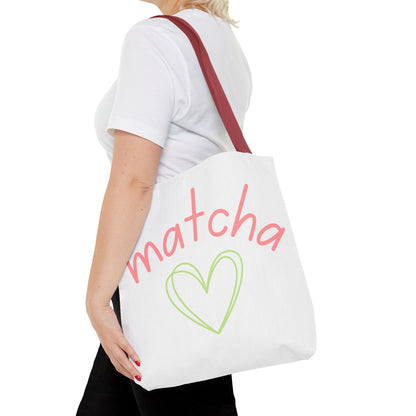 Matcha Heart Tote Bag