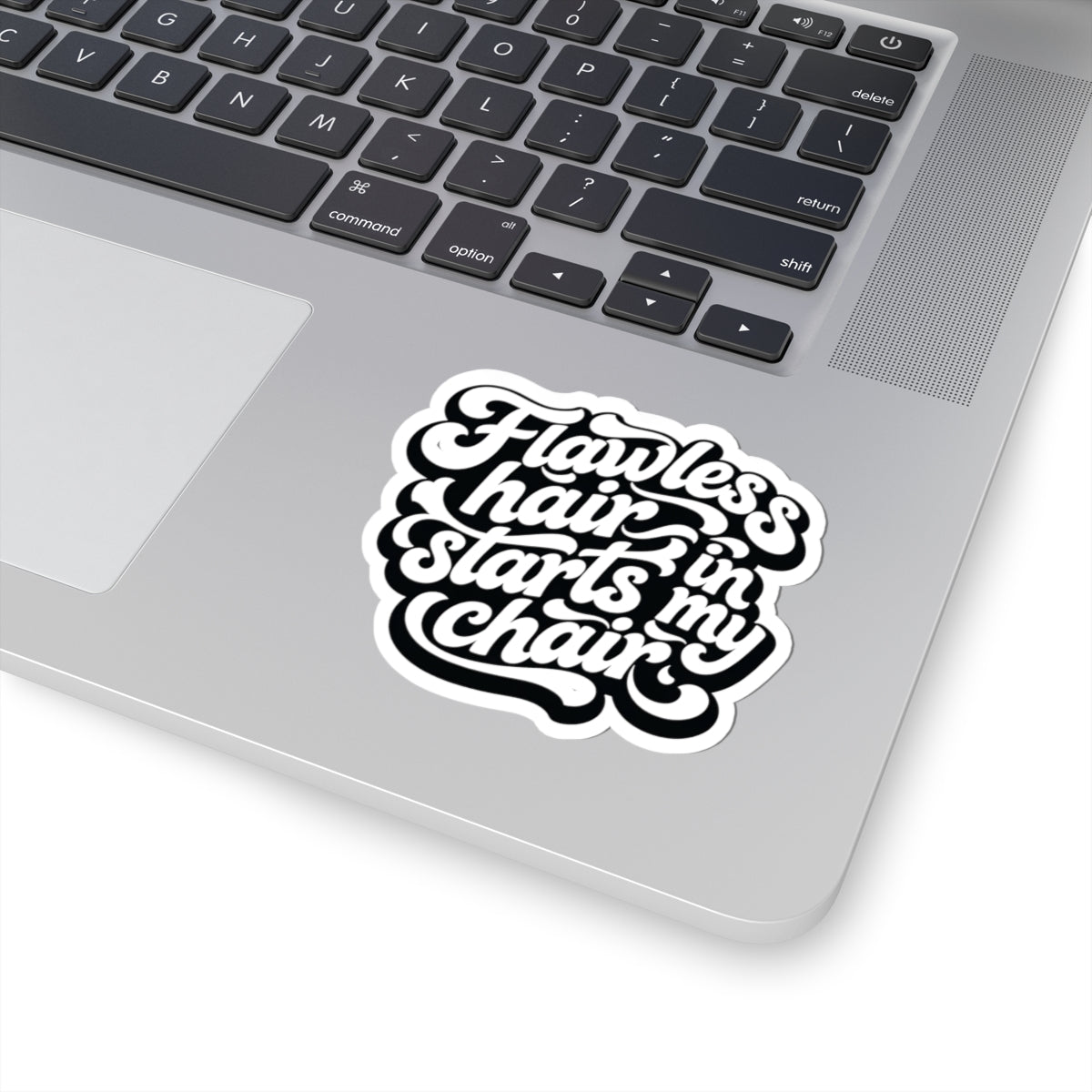 Flawless hair starts in my chair Sticker