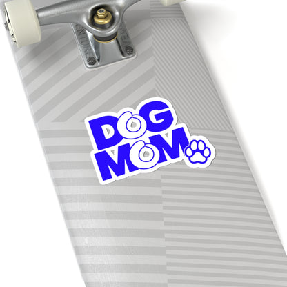 Dog mom blue Sticker