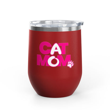 Cat mom pink Tumbler