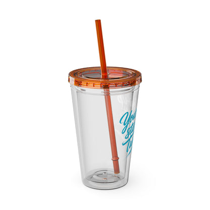 Your glow up starts with my tweezers Clear Insulated Cup