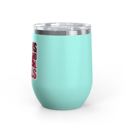 Brains, scrubs and surgical skills pink Tumbler