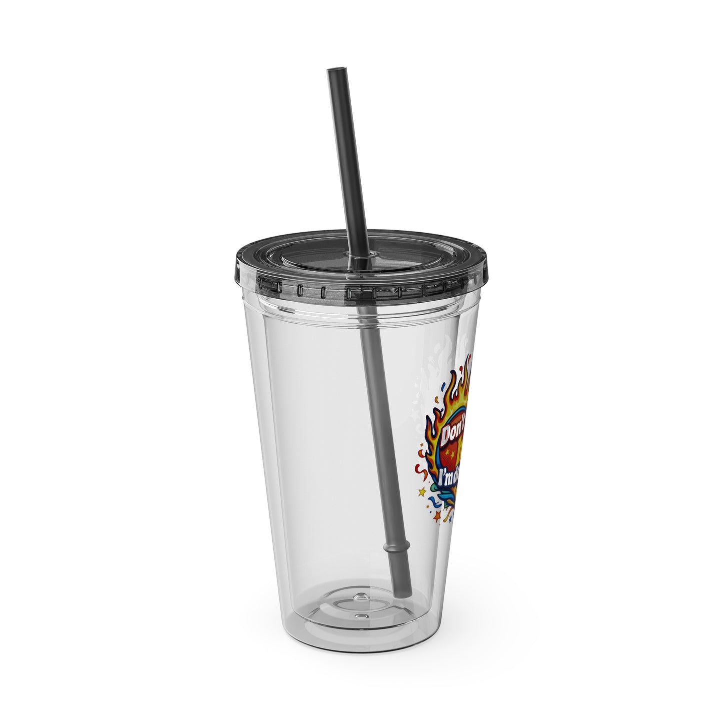 Don't mind my hair I'm doing yours Clear Insulated Cup