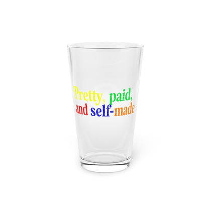 Pretty, paid, and self-made Beer Glass