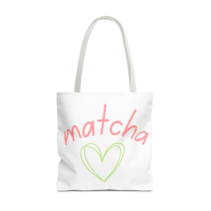 Matcha Heart Tote Bag