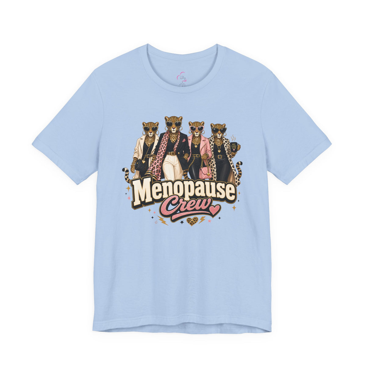 Menopause crew leopard T-shirt