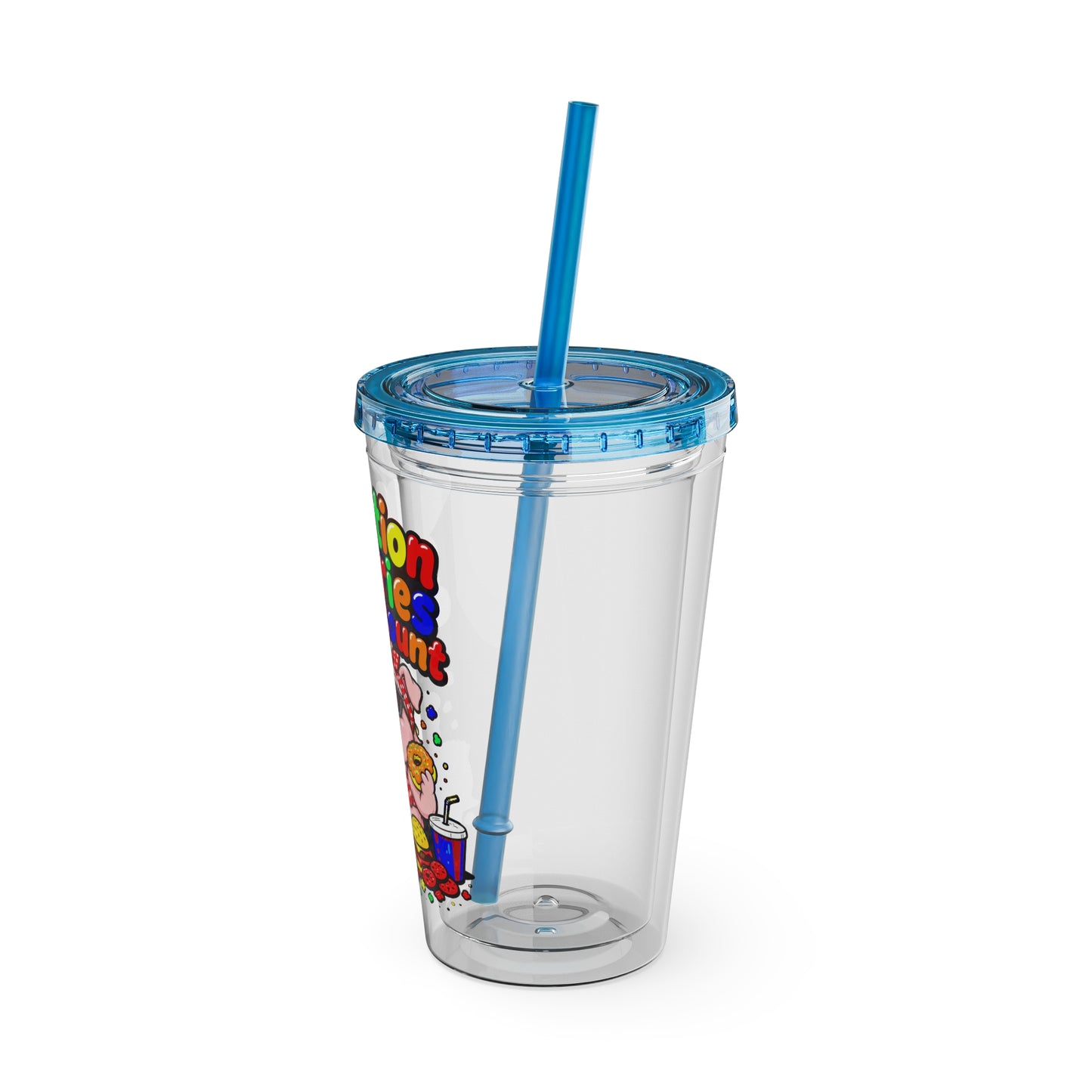 Vacation calories don't count Clear Insulated Cup