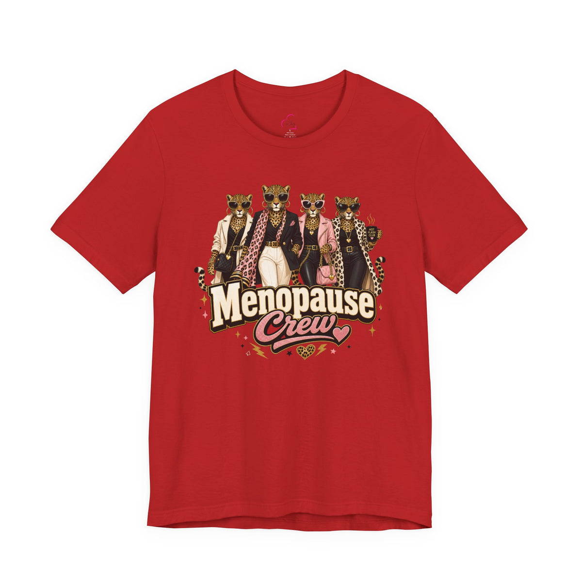 Menopause crew leopard T-shirt