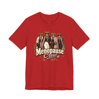 Menopause crew leopard T-shirt