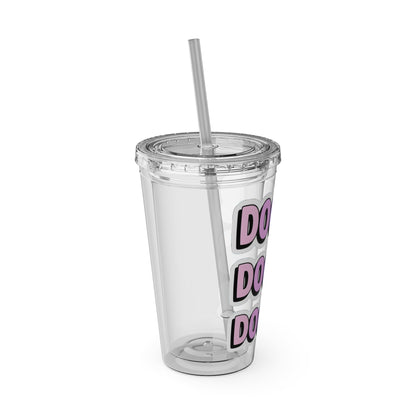 DOCTOR faux sticker Clear Insulated Cup