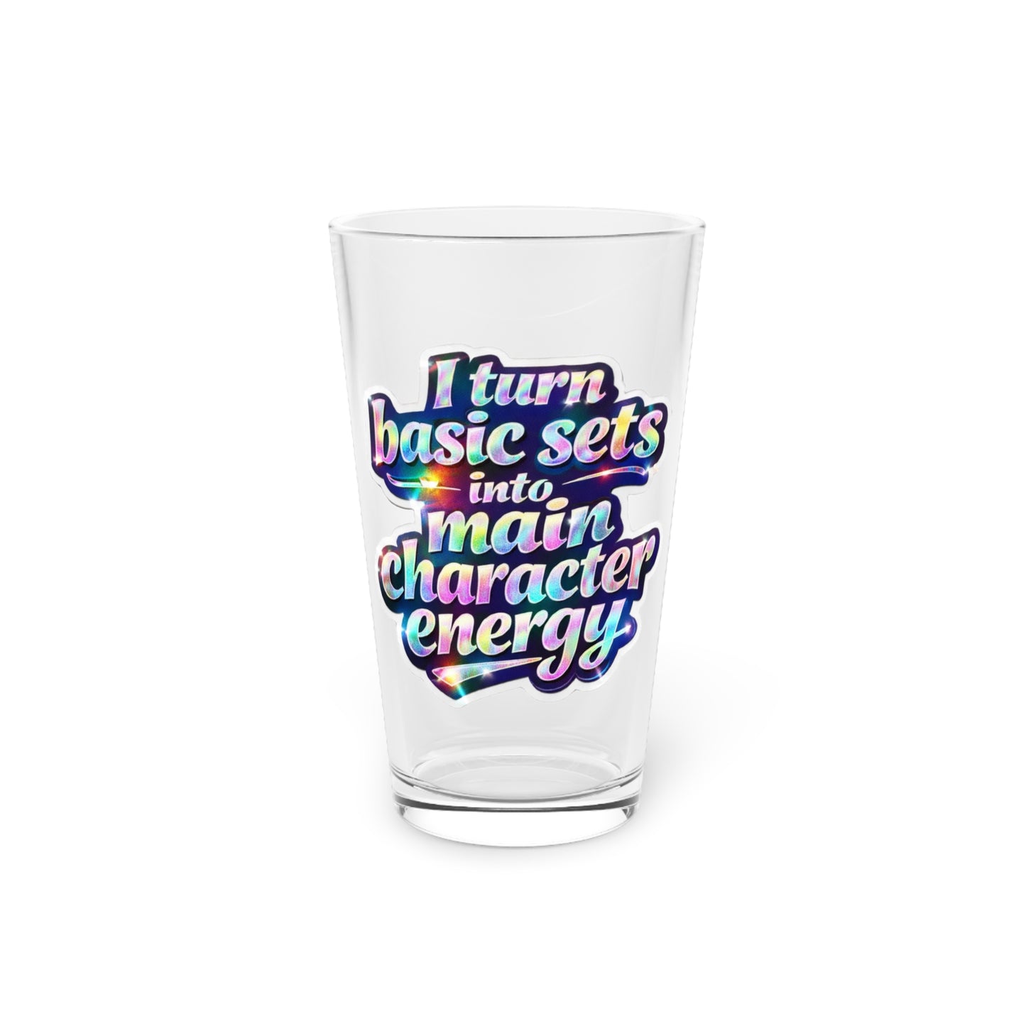 I turn basic sets into main character energy Beer Glass