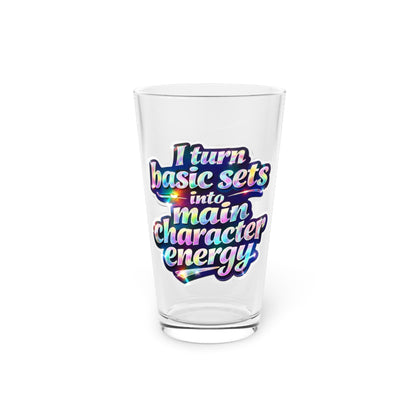 I turn basic sets into main character energy Beer Glass