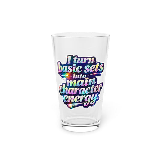 I turn basic sets into main character energy Beer Glass