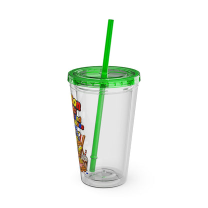 Vacation mode feed me and leave me alone Clear Insulated Cup