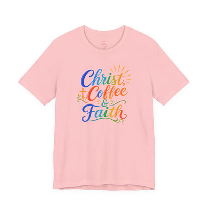 Christ, coffee and faith T-shirt