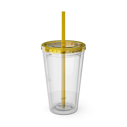 I love nurses faux sticker Clear Insulated Cup