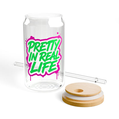Pretty in real life Sipper Glass