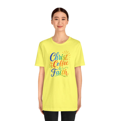 Christ, coffee and faith T-shirt