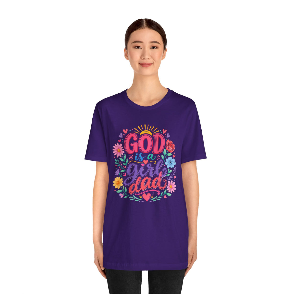GOD is a girl dad T-shirt
