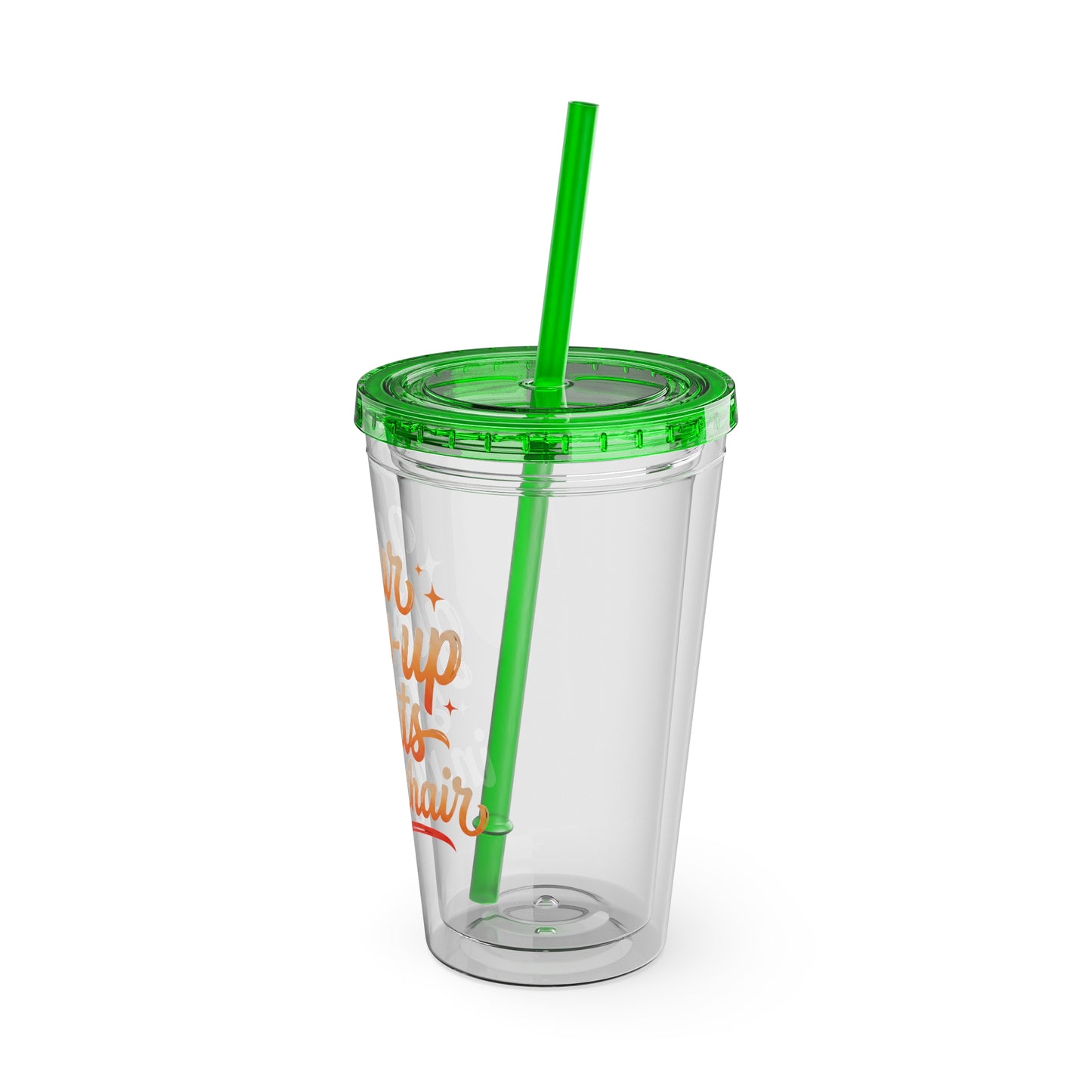 Your glow up starts in my chair Clear Insulated Cup