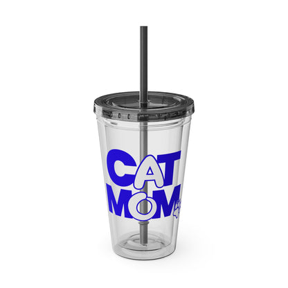 Cat mom blue Insulated Cup