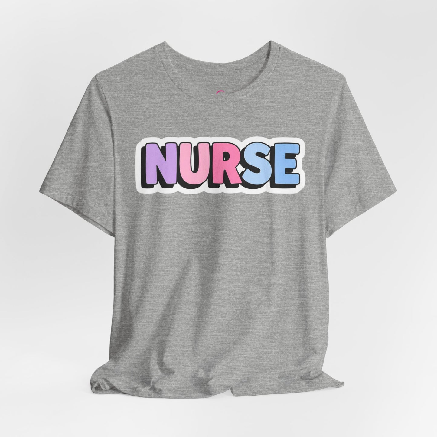 NURSE faux sticker T-shirt