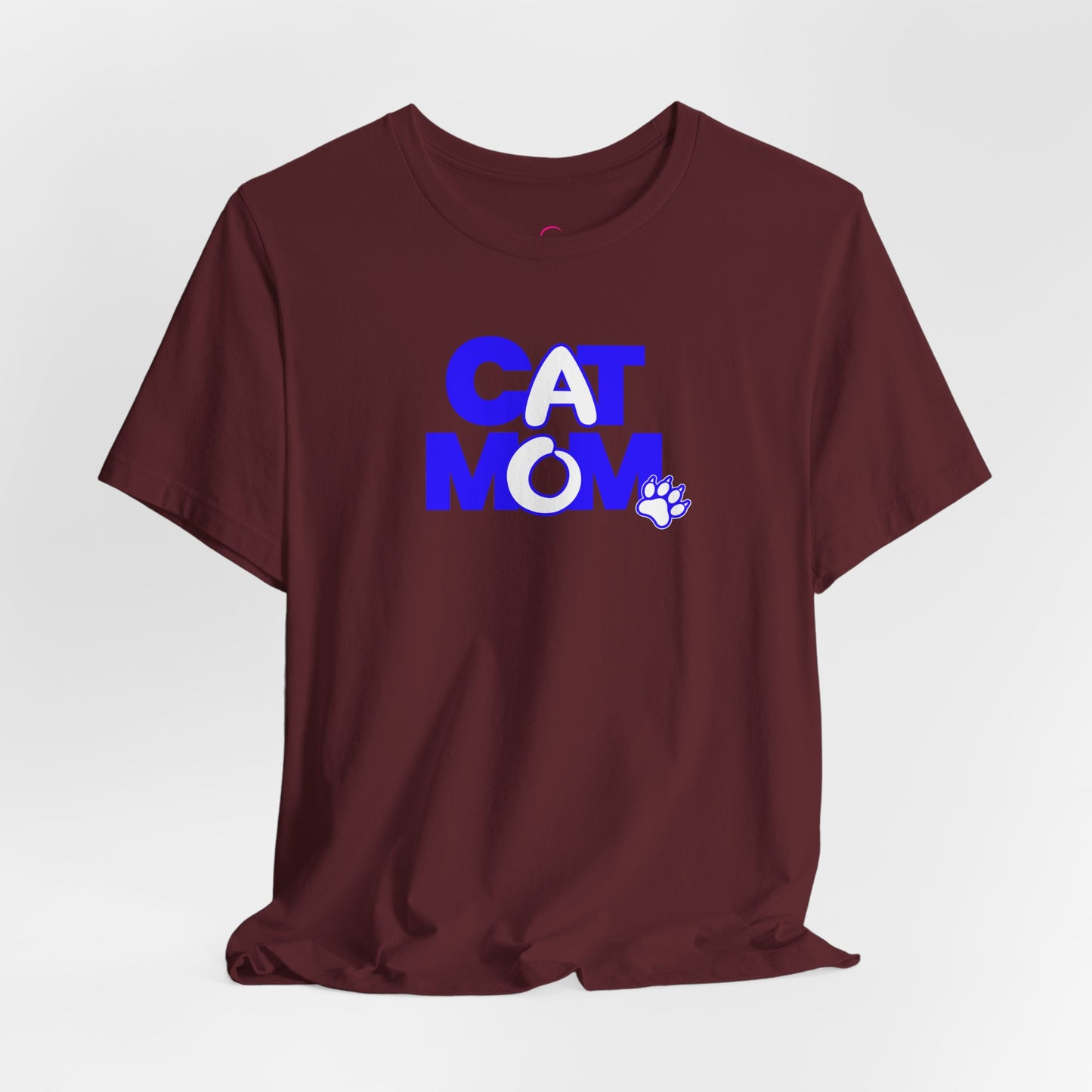 Cat mom blue T-shirt