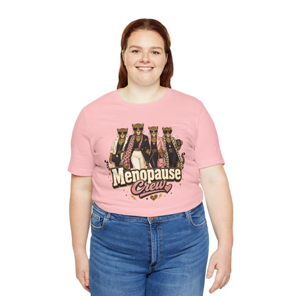 Menopause crew leopard T-shirt