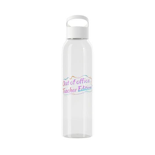 Out of office teacher edition Water Bottle
