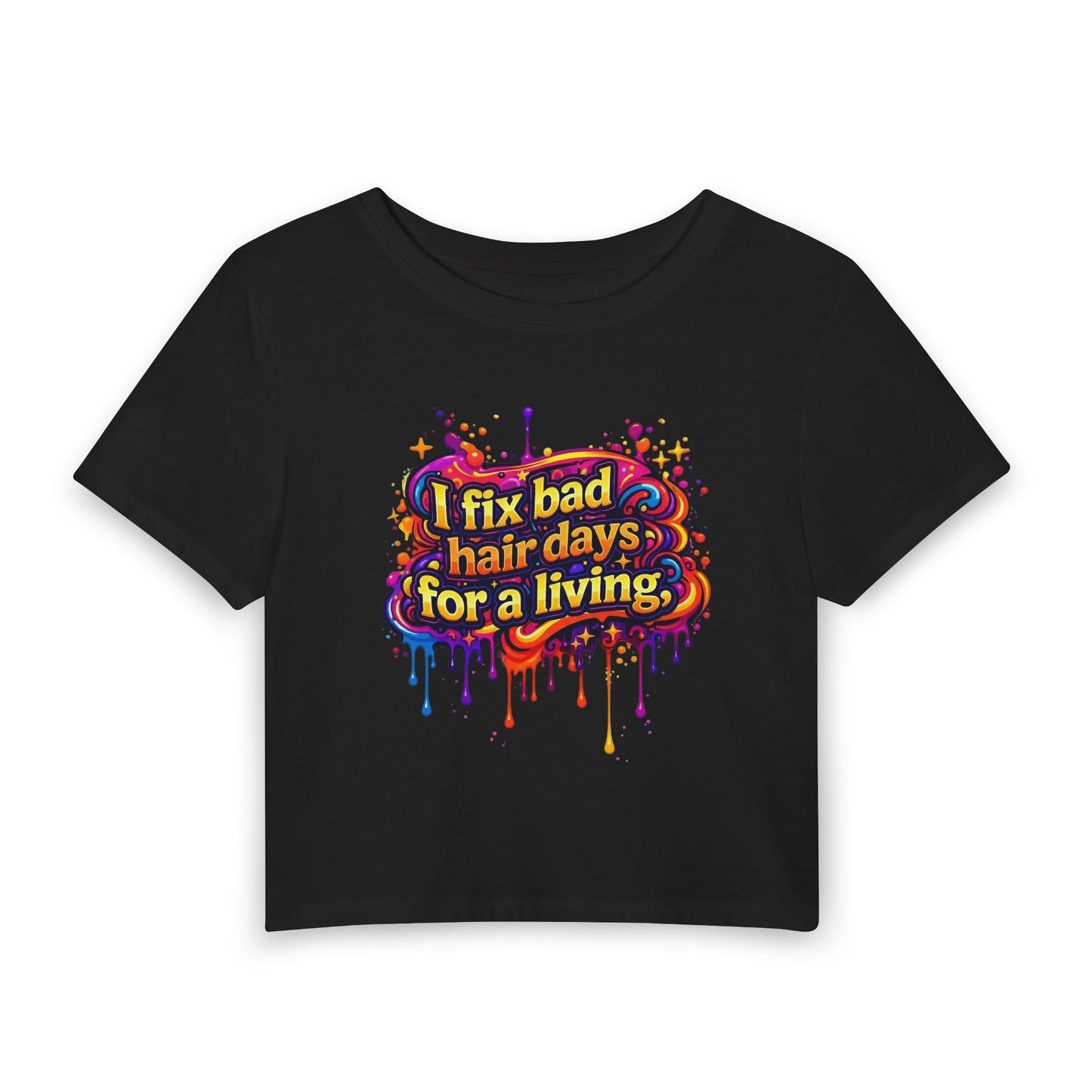 I fix bad hair days for a living Crop Tee