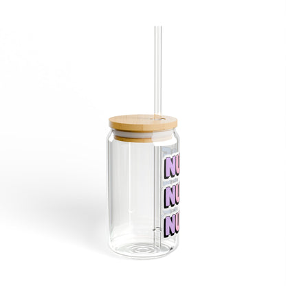 NURSE faux sticker Sipper Glass