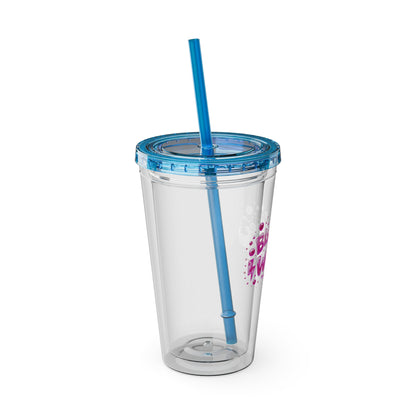 Blame the wine Clear Insulated Cup