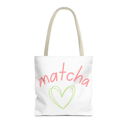 Matcha Heart Tote Bag