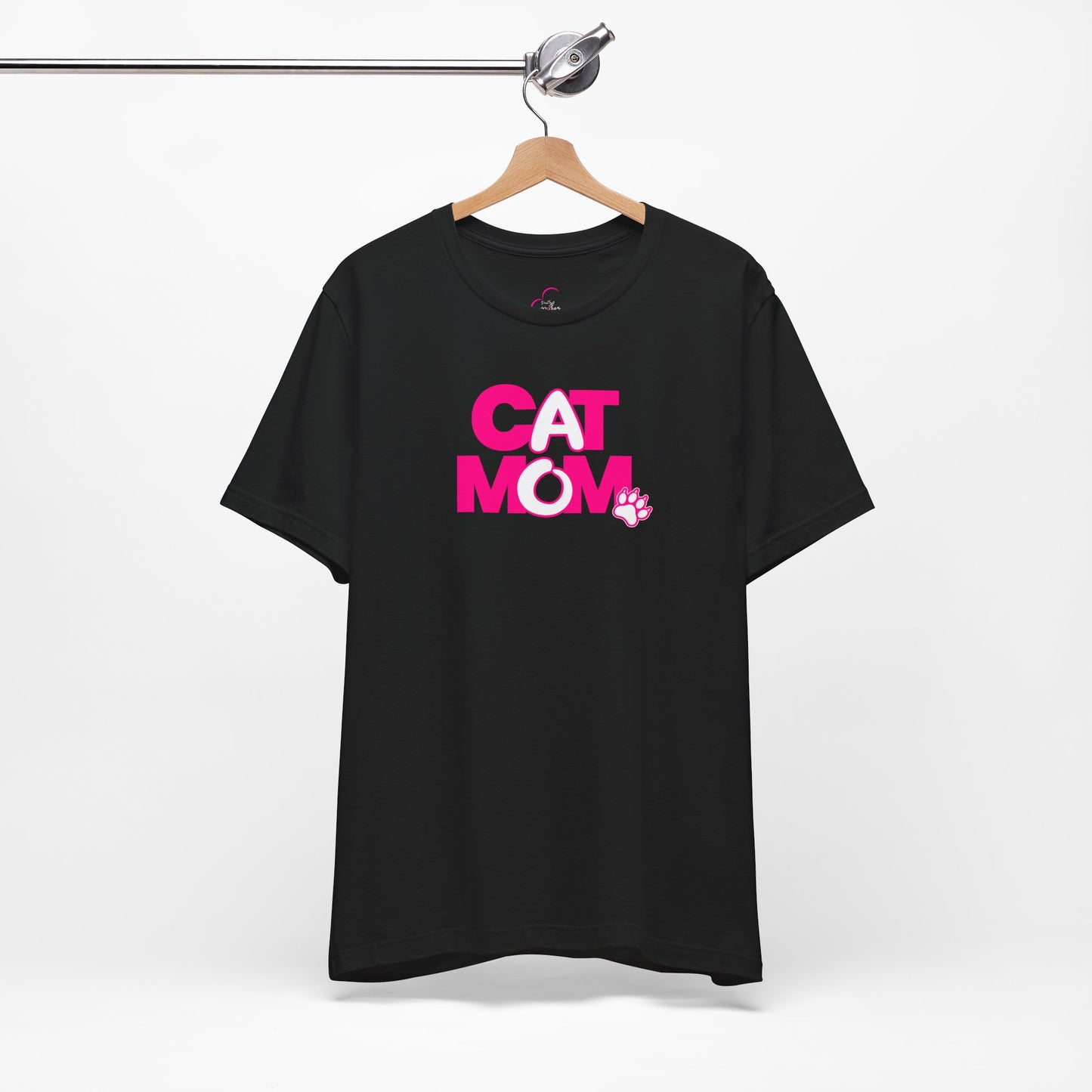 Cat mom pink T-shirt